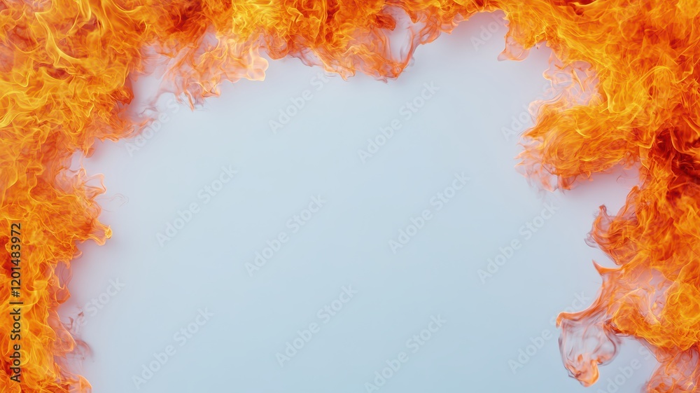 Wall mural dynamic abstract flame art frame digital design creative environment bold visual concept