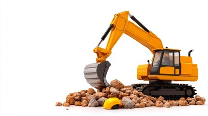 Obraz premium Trencher Isolated on a White Background. Generative AI