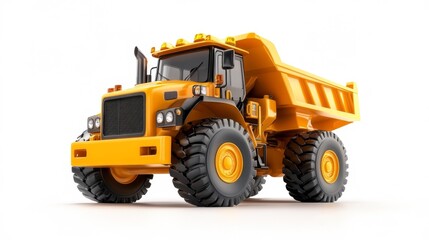 Heavy-duty Loader Isolated on White Background. Generative AI