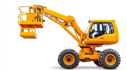 Cherry picker isolated with a white background. Generative AI