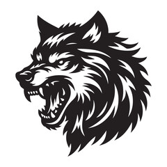 wolf black silhouette 