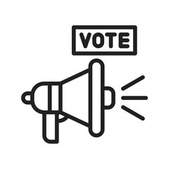 Promote icon vector image. Suitable for mobile apps, web apps and print media.