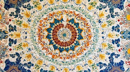 Vibrant Mandala: A Kaleidoscope of Colors and Patterns