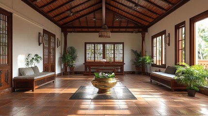 kerala traditional home indain interior 