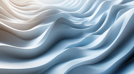 Fototapeta premium Futuristic Abstract Background with Curved Lines. Generative AI