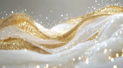 Sparkling Streams Abstract Gold and Silver Elegance for Luxury Finance, Banking, and Wealth