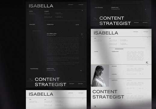 Black & Neutral Resume & Cover Letter