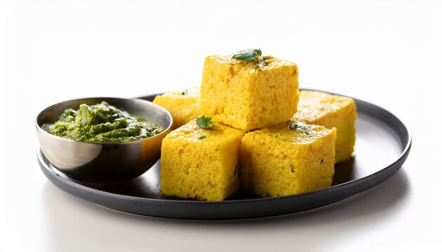 Gujarati popular food khaman dhokla