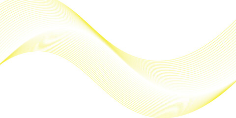 3d wavy gold lines swoosh on white background. Luxury beauty thin curves, swirl as stream flow pattern.