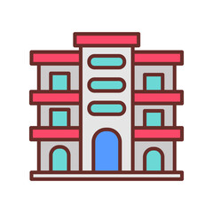Apartments Filled Icons , Vector illustration