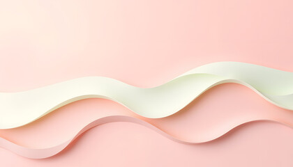 Intricate Origami Design with Soft Pastel Gradient and Fog