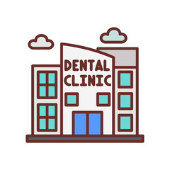 Dental Clinic Filled Icons , Vector illustration