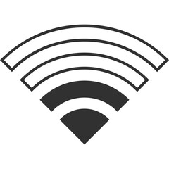 Simple vector icon wi fi
