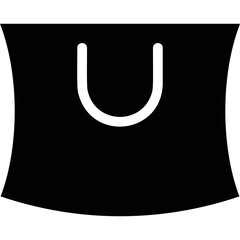 Simple vector icon shopping bag