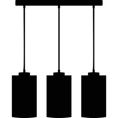 Simple vector icon chandelier
