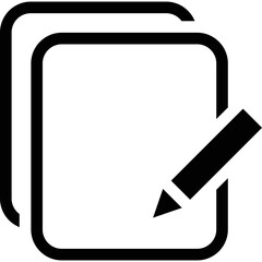 Naklejka premium Simple vector icon notepad