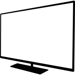 Simple vector icon monitor