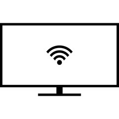 Simple vector icon monitor