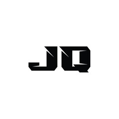 JQ monogram logo design letter text name symbol monochrome logotype alphabet character simple logo