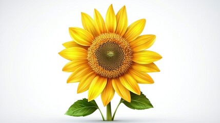 Obraz premium Artistic sunflower painting with bold brushstrokes and vivid colors, evoking warmth, positivity, and rustic charm. The textured design emphasizes natural beauty. Generative AI.