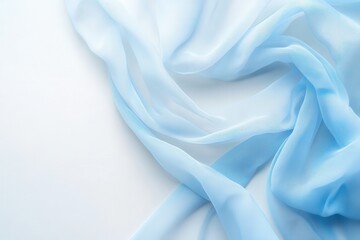 Obraz premium Ethereal Abstract Swirl Design with Soft Shades of Blue Creating a Serene Background Ideal for Modern Visual Themes and Creative Projects