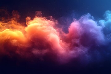 Fototapeta premium Colorful abstract background with smoke and gradient waves