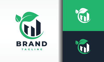 natural leaf skyscraper logo