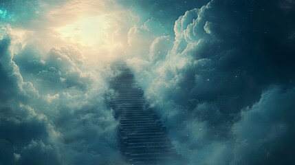 Stairway to Heaven: A Dreamy Journey Through Clouds