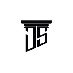 JS monogram logo design letter text name symbol monochrome logotype alphabet character simple logo