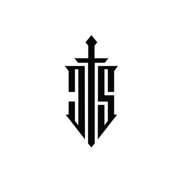 JS monogram logo design letter text name symbol monochrome logotype alphabet character simple logo