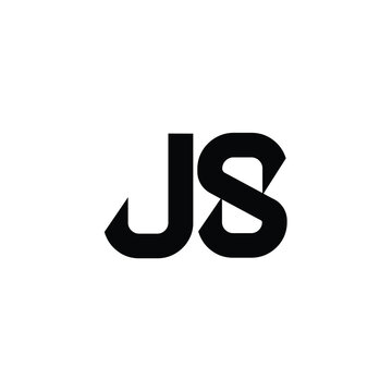 JS monogram logo design letter text name symbol monochrome logotype alphabet character simple logo