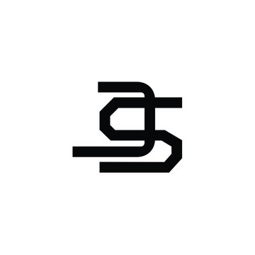 JS monogram logo design letter text name symbol monochrome logotype alphabet character simple logo