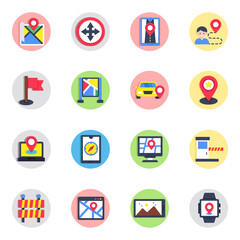 Pack of Navigation Flat icon