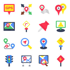 Pack of Maps Flat icon