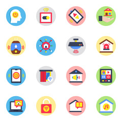 Obraz premium Pack of Iot Flat Icon