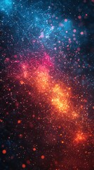 Abstract background with vibrant colors and intricate network design. Perfect for digital art wallpaper or futuristic presentations.