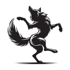 wolf black silhouette 