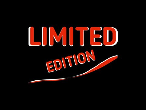 concept, text effect limited edition 