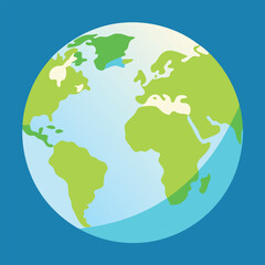 Fototapeta premium globe on a green background