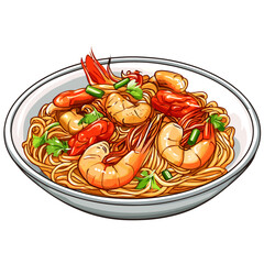 Seafood Noodles, Asian Food, Mie Aceh