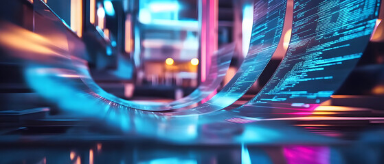 Obraz premium AI-driven document processing allows businessmen to extract key information from contracts and reports enhancing decision-making and overall business efficiency