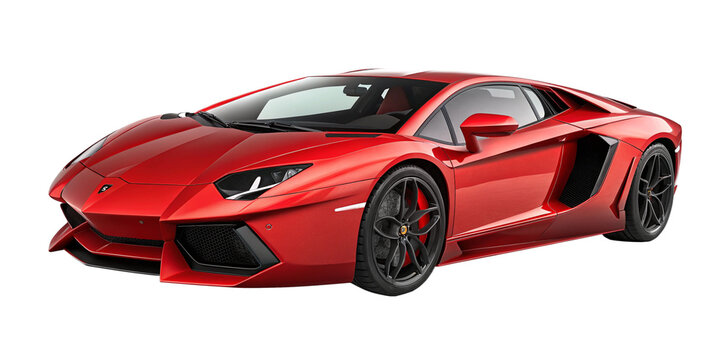 Lamborghini isolated.
