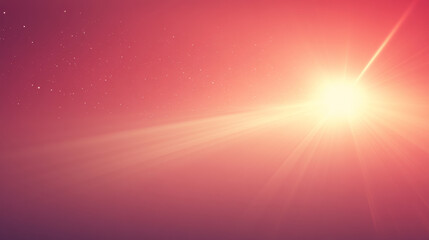 Obraz premium Bright sunburst with pink and purple gradient sky