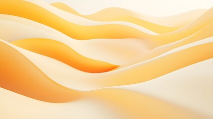 Abstract Orange and White Wave Pattern Design