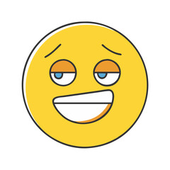 Fototapeta premium internet meme face icon, internet meme face vector illustration-simple illustration of internet meme face, perfect for internet meme face logos and themed design 