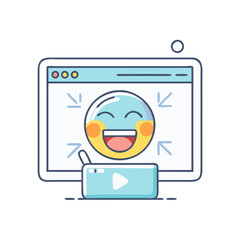 internet meme icon, internet meme vector illustration-simple illustration of internet meme, perfect for internet meme logos and themed design 