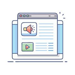 online ad pop up icon, online ad pop up vector illustration-simple illustration of online ad pop up, perfect for online ad pop up logos and themed design 