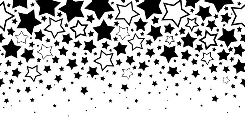 Obraz premium Seamless simple pattern of scattered stars