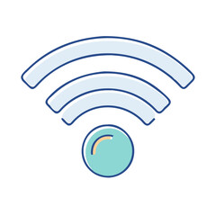wi fi signal icon, wi fi signal vector illustration-simple illustration of wi fi signal, perfect for wi fi signal logos and themed design 