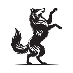 wolf black silhouette 